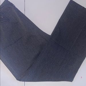 Dark gray trousers